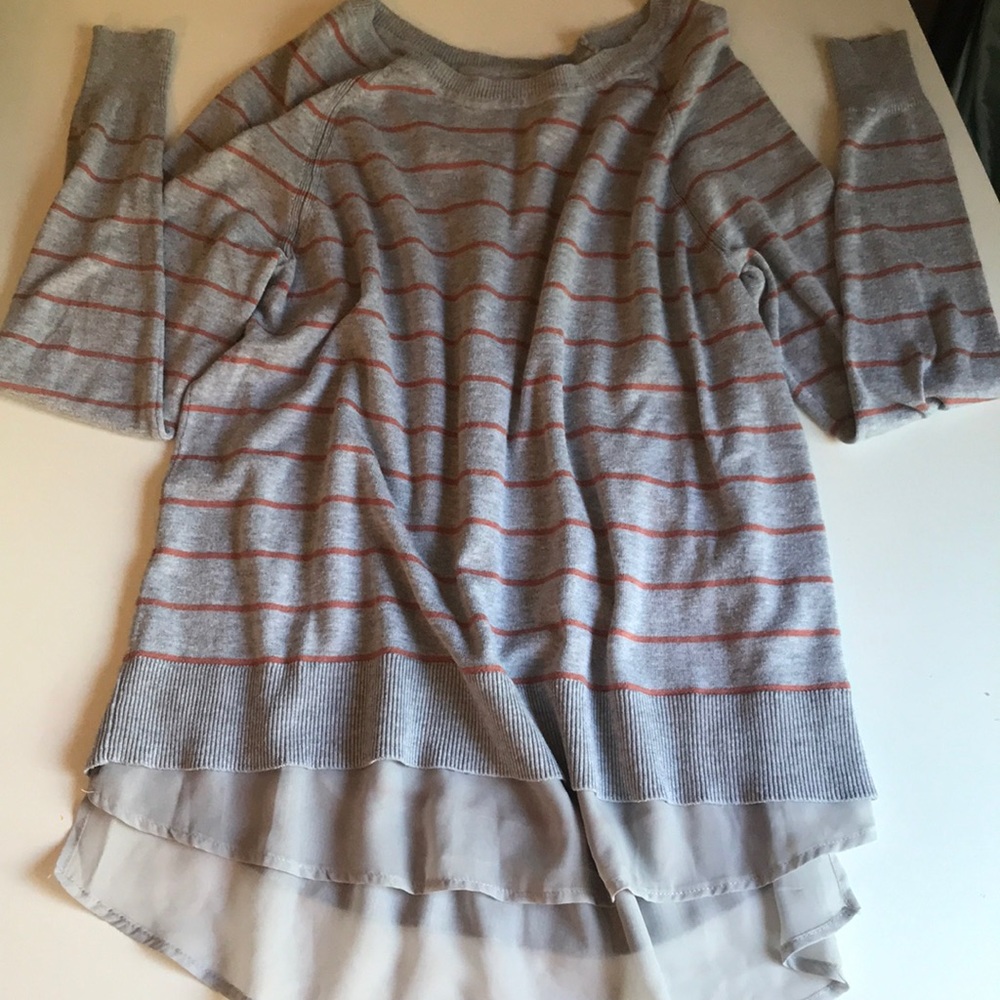 Maurices Chiffon Tail Sweater